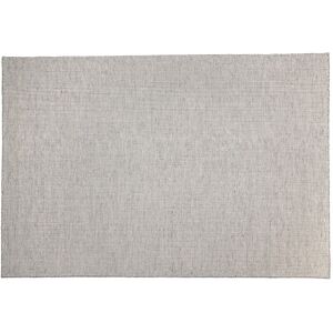 MACABANE Tapis rect 200x290cm en laine tissee couleur blanc/gris chine