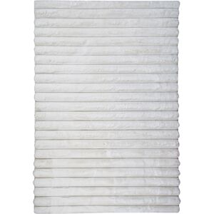 The Deco Factory Tapis a relief lignes extra-doux blanc 160x230