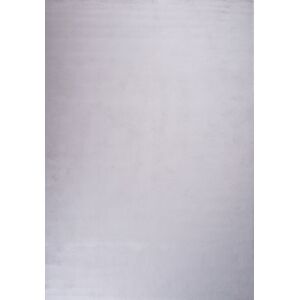 Nazar Tapis uni a poils longs et doux lavable - Gris - 120x160 cm