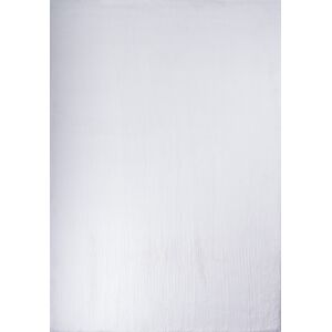 Nazar Tapis uni a poils longs et doux lavable - Blanc - 200x290 cm