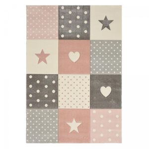 Un amour de tapis Tapis enfant 140x200 rose OEKO-TEX®