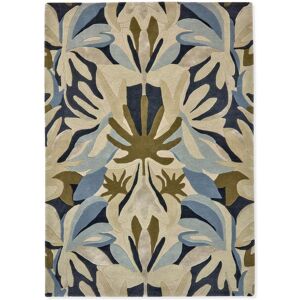 Harlequin Tapis design en laine Fait main 200x280 Bleu