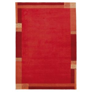 Un amour de tapis Tapis salon 170x240 cm noue main en laine rouge