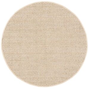 Safavieh Tapis Herbe de mer Naturel/Beige 230 X 230