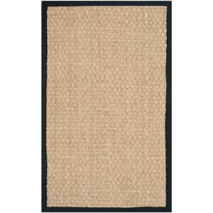 Safavieh Tapis Herbe de mer Neutre/Noir 120 X 180