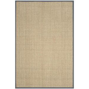 Safavieh Tapis Herbe de mer Naturel/Gris fonce 185 X 275