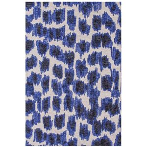 Novatrend Tapis de salon moderne tisse plat bleu marine 140x200 cm