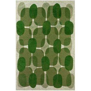 Novatrend Tapis de salon moderne tisse plat vert 80x150 cm