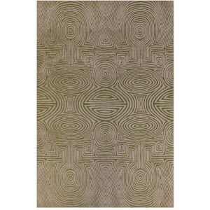 Novatrend Tapis de salon moderne tisse plat vert 200x280 cm