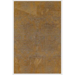 Novatrend Tapis de salon moderne tisse plat marron 200x280 cm