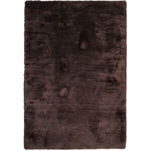 The Deco Factory Tapis a poils longs extra-doux marron fonce 120x160