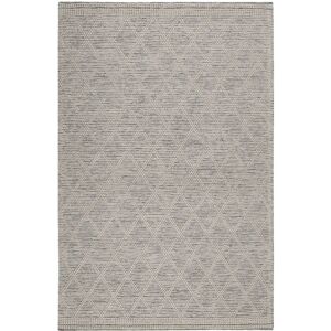 Esprit Tapis tisse main pure laine et coton melange noir et blanc 110x170