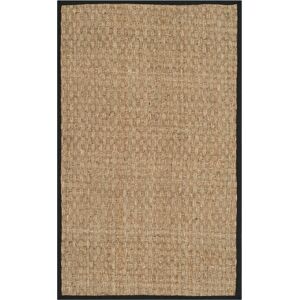 Safavieh Tapis Herbe de mer Naturel/Noir 60 X 90