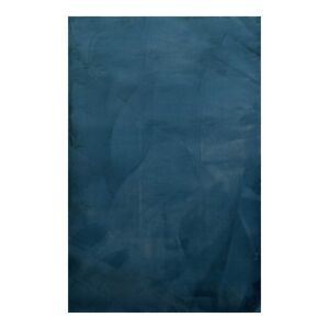 Homie Living Tapis effet peau de lapin doux tufte bleu pour salon, chambre 200x200