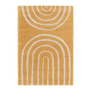 AFK Tapis enfant epais et confortable jaune 160 x 230