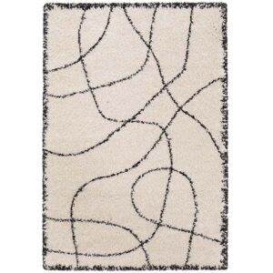 AFK Tapis doux et epais de style ethnique beige 160 x 230