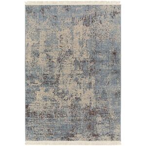 AFK Tapis design en matiere recyclee bleu 200 x 290