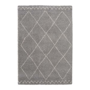 AFK Tapis doux et epais de style ethnique gris 120 x 170