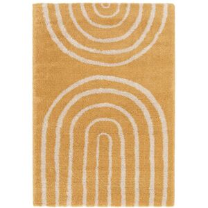 AFK Tapis enfant epais et confortable jaune 120 x 170