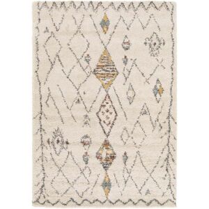 AFK Tapis shaggy epais et confortable beige 200 x 290