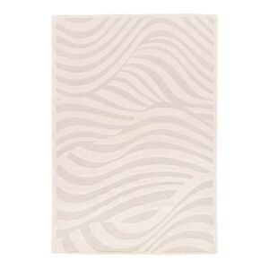 AFK Tapis avec effet relief tres doux beige 160 x 230