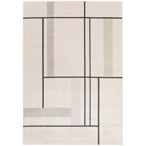 AFK Tapis super doux tres graphique beige 200 x 290