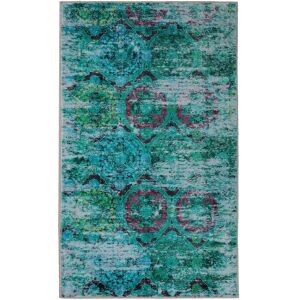 Wecon Home Tapis de bain vert avec impression numerique 80x150