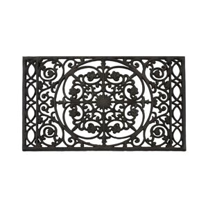 CHEMIN DE CAMPAGNE Tapis paillasson de porte en fonte marron 68 x 45 cm