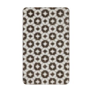 Wecon Home Tapis de bain Taupe avec impression numerique 80x150