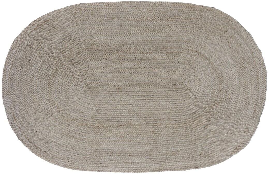 Decoclico Tapis réversible ovale en jute naturel tissé main 120 x 170 cm