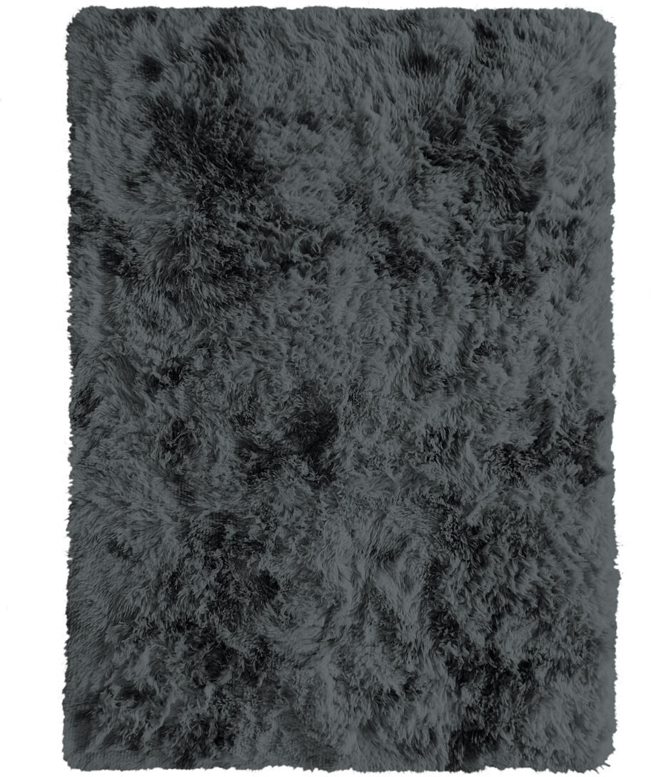 The Deco Factory Tapis shaggy effet tie and dye gris foncé 160x230