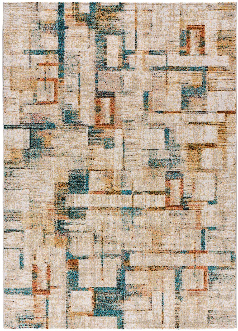 Atticgo Tapis design abstrait multicolore, 160X230 cm
