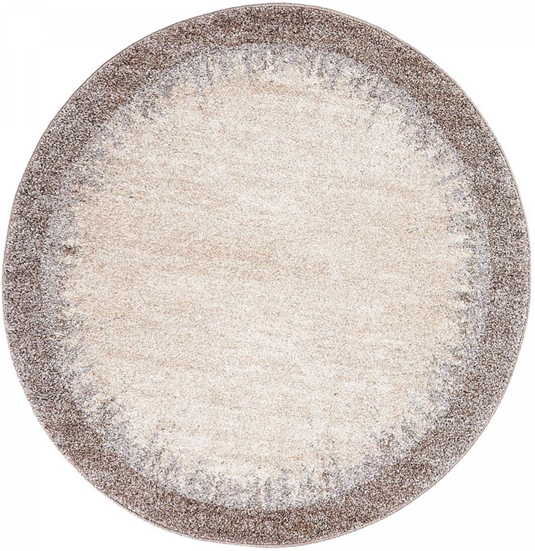 Un amour de tapis Tapis salon en polypropylène Oeko-Tex 200x200 rond Marron