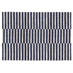 Rugs&Rugs Tapis décoratif en coton en impression digital bleu 120x170 - Publicité