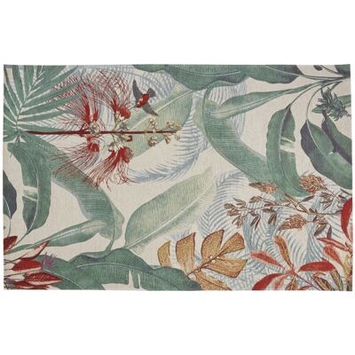 Tapis Jacquard Tropical Maisons du Monde - 155x230cm - Publicité Tapis Jacquard Tropical Maisons du Monde - 155x230cm - Publicité