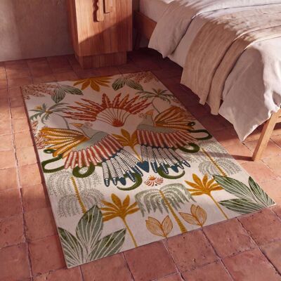 Maisons du Monde Tapis tissé jacquard multicolore, 90x150 cm - Publicité Maisons du Monde Tapis tissé jacquard multicolore, 90x150 cm - Publicité