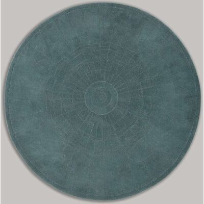 Maisons du Monde Tapis rond en laine tuftée motif bouclé vert foncé D180 - Publicité Maisons du Monde Tapis rond en laine tuftée motif bouclé vert foncé D180 - Publicité