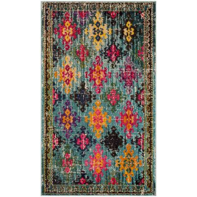 Safavieh - Lunya - Multicolore - 180x120 cm - Tapis - Publicité Safavieh - Lunya - Multicolore - 180x120 cm - Tapis - Publicité