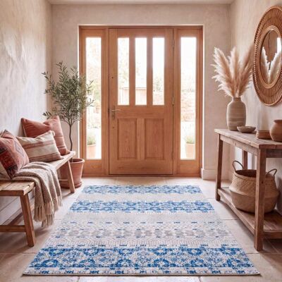 Safavieh - Marlous - Bleu - 180x120 - Tapis - Publicité Safavieh - Marlous - Bleu - 180x120 - Tapis - Publicité