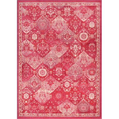 Nazar Tapis salon vintage - poils court et doux rose framboise 200x290 - Publicité Nazar Tapis salon vintage - poils court et doux rose framboise 200x290 - Publicité