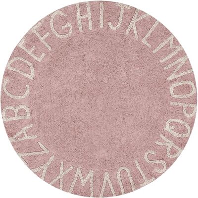Tapis rond ABC vintage en coton Lorena Canals - 150cm - Publicité Tapis rond ABC vintage en coton Lorena Canals - 150cm - Publicité