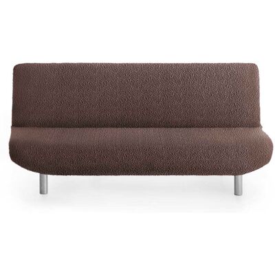 Eysa Housse de canapé click clack extensible marron 180 - 230 cm - Publicité Eysa Housse de canapé click clack extensible marron 180 - 230 cm - Publicité