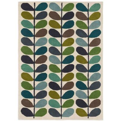 Orla Kiely Tapis salle à manger 250x350 laine bleu - Publicité Orla Kiely Tapis salle à manger 250x350 laine bleu - Publicité