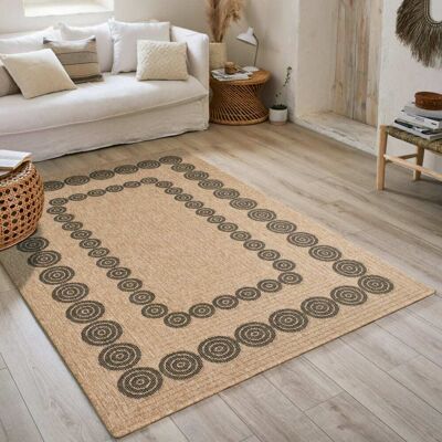 Nazar Rugs - Tapis Jute Naturel noir - 160x230 cm - Rug - Publicité Nazar Rugs - Tapis Jute Naturel noir - 160x230 cm - Rug - Publicité