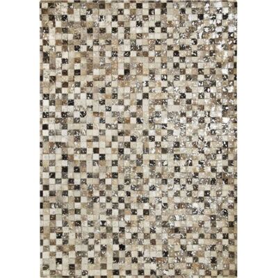 The Deco Factory Extra Silver Leather - Tapis en cuir recyclé - Gris clair - Tapis - Publicité The Deco Factory Extra Silver Leather - Tapis en cuir recyclé - Gris clair - Tapis - Publicité