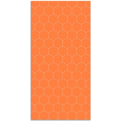 Tapis en vinyle Panorama Naranja 140x200cm Mosaïque Hexagone - Tapis de cuisine antidérapant et ignifuge - Publicité Tapis en vinyle Panorama Naranja 140x200cm Mosaïque Hexagone - Tapis de cuisine antidérapant et ignifuge - Publicité