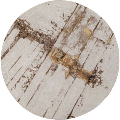 Kare Design Tapis rond en coton gris d200 - Publicité Kare Design Tapis rond en coton gris d200 - Publicité