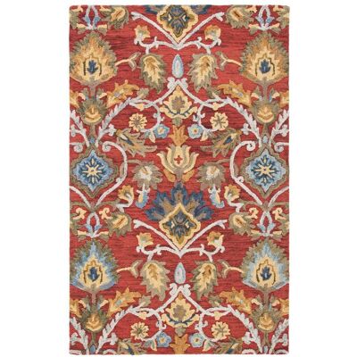 Tapis en laine Safavieh - Multicolore 90x150cm - Publicité Tapis en laine Safavieh - Multicolore 90x150cm - Publicité