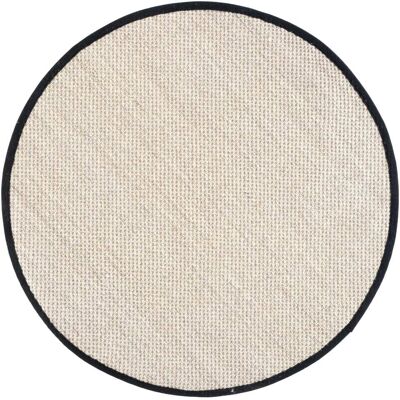 Safavieh Tapis sisal marbre/noir 122 x 122 cm - Publicité Safavieh Tapis sisal marbre/noir 122 x 122 cm - Publicité