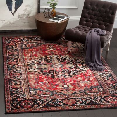 Safavieh Tapis rouge 160 x 229 cm - Publicité Safavieh Tapis rouge 160 x 229 cm - Publicité